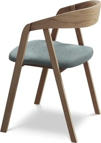 Kék tömörfa étkezőfotel Erika – Makamii