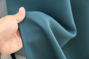 OXFORD türkiz függöny 140x250 cm Felfüggesztés: Hullámos sínszalag