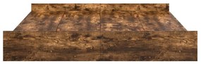 Ágykeret tárolóval fiókkal Füstölt tölgy 180 x 200 cm Faanyag
