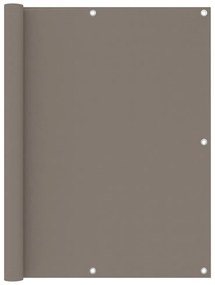 tópszínű oxford-szövet erkélyparaván 120 x 300 cm