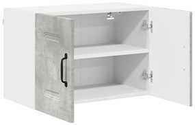 Fali konyhaszekrény 2 pcs Beton Szürke 60 x 31 x 40 cm Faanyag