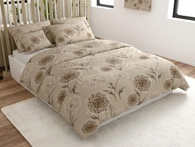 Krepp ágynemű PAMPELINO BLEND világosbarna Ágyneműhuzat mérete: 70 x 90 cm | 140 x 200 cm