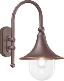 Ideal Lux - Kültéri fali lámpa CIMA 1xE27/52W/230V IP43 barna