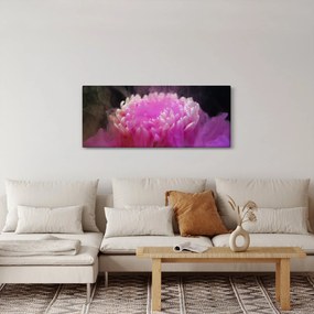 Rózsaszín virág képe a füstben (120x50 cm)