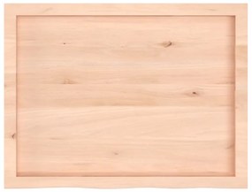 kezeletlen tömör tölgyfa fali polc 80x60x(2-6) cm
