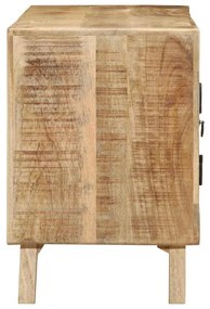 tömör nyers mangófa TV-szekrény 105x46x32 cm