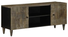 világosszürke tömör mangófa TV-szekrény 105x33,5x46 cm