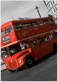 Poszterek A4 Pion Piros busz London