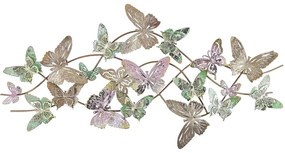 Többszínű Pillangós Fali Dekoráció GALLIUM Beliani