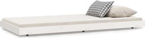vidaXL fehér tömör fenyőfa ágy matrac nélkül 75 x 190 cm