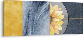 Kép - Formák és a virág (120x50 cm)