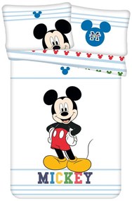 Pamut ágyneműhuzat babaágyhoz 100x135 cm Mickey – Jerry Fabrics