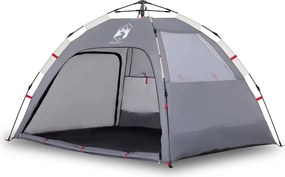 vidaXL 2 személyes szürke vízálló gyorskioldó strandsátor