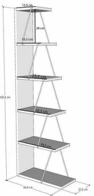 Tlos White könyvespolc