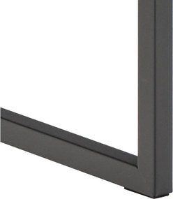 Fekete konzolasztal kőrisfa dekorral 40x140 cm Darlington – Actona