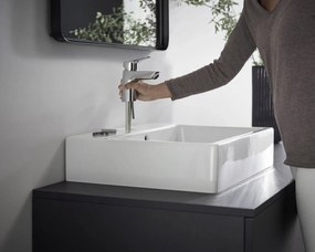 Hansgrohe Logis, karos mosdócsaptelep 70, push-open hulladékgyűjtővel, króm, 71077000