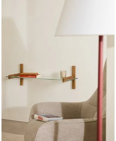 Natúr színű üveg moduláris polcrendszer 90x28x30,5 cm Sitra – Kave Home