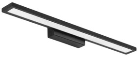Szerszámlámpa - LED fali lámpa tükör felett 40cm 7W, 560lm, APP951-1CP, fekete, OSW-06664