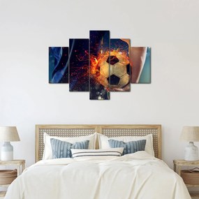 Kép - Futball-labda a tűzben (150x105 cm)