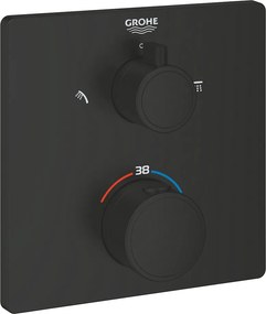 Grohtherm Termosztatikus zuhanycsaptelep két vízkimenet működtetéséhez, d