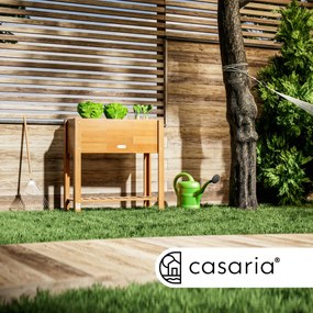 BOTANICA magaságyás akácfából, 68× 30×75cm, természetes barna Casaria