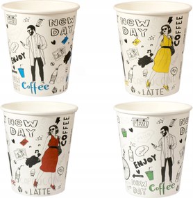 Kávés Papírpohár 250ML New Day MIX 100 Db (viszontértékű)