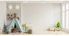 GALAXY KIDS LED/24W/230V színes pöttyös dimmelhető lámpa + távirányító
