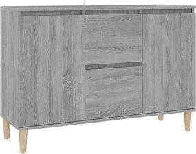 vidaXL szürke sonoma színű szerelt fa tálalószekrény 101 x 35 x 70 cm