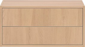 Boxie 2 fiókos fali szekrény 40x80x37 cm sonoma tölgy