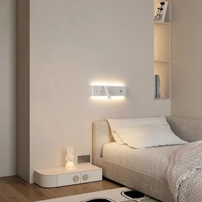 Brilagi-LED NOCTIS fali spotlámpa USB-porttal LED/3W/230V+LED/9W fehér