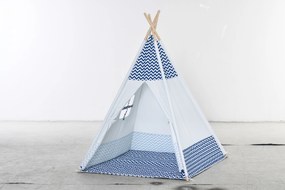 HOMCOM Gyermek Teepee Sátor 3 Év Felett Fából Készült Gyerek Tipi Ablakkal, Szőnyeggel és Hordtáskával Belső és Külső Használatra 120x120x155 cm Szürk