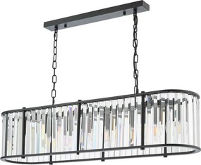 Dar Lighting glamour kristály modern függeszték kiran fekete darkir3422