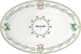 Tálaló Saláta tálaló színes virág motívummal ajándékba