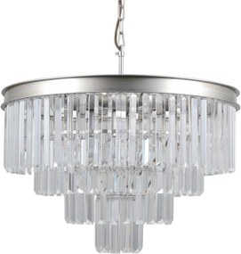 ITALUX PND-44372-8A-SLVR-BRW VERDES Kristály Függesztett Lámpa E14 IP20