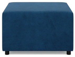 Zeus puff, kordbársony, 70x70, kék