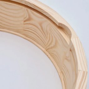 Fürdőszobai mennyezeti lámpa NATURAL 2xE27/15W/230V IP54 fenyő 27 cm