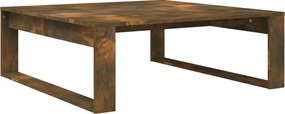 vidaXL füstös tölgy színű szerelt fa dohányzóasztal 100 x 100 x 35 cm