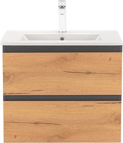 Vario Forte 60 alsó szekrény mosdóval antracit-tölgy