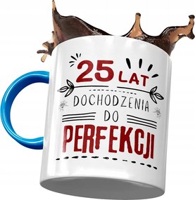 Kék Bögre Születésnapra 25 25-es 25-ös, fényképes nyomattal