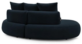 Sötétkék buklé szövet kanapé 260 cm Saint-Germain – Bobochic Paris