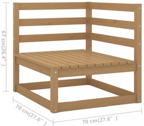1 részes tömör fenyőfa kerti ülőgarnitúra