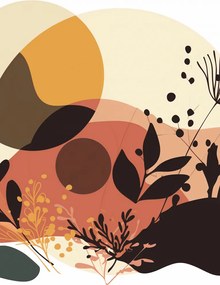 Poszter 39,5x55cm Naplemente a kertben