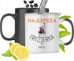 Mágikus Bögre Fodrásznak Színváltós, fényképes nyomattal