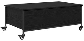 vidaXL Dohányzóasztal Fekete tölgy 91 x 55 x 32 cm Faanyag