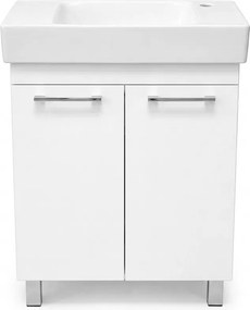 VivaStyle PANEL- KMT 60 lábon álló fürdőszobabútor CeraStyle SHARP -JOBB CSAPLYUKAS mosdóval 60x30cm