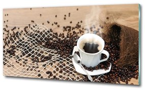 Fali üvegkép Kávé és kávébab osh-45865517
