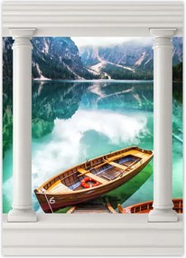 Poszterek 50x70 Csónak a hegyi tavon