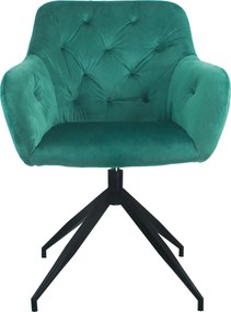 Forgószék, zöld /fekete, VELEZA NEW
