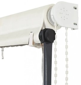 feltekerhető krémszínű napellenző LED-del 300 x 150 cm