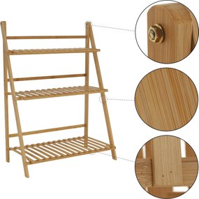 Összecsukható állvány, bambusz, NEPEL TYP 1 + ajándék